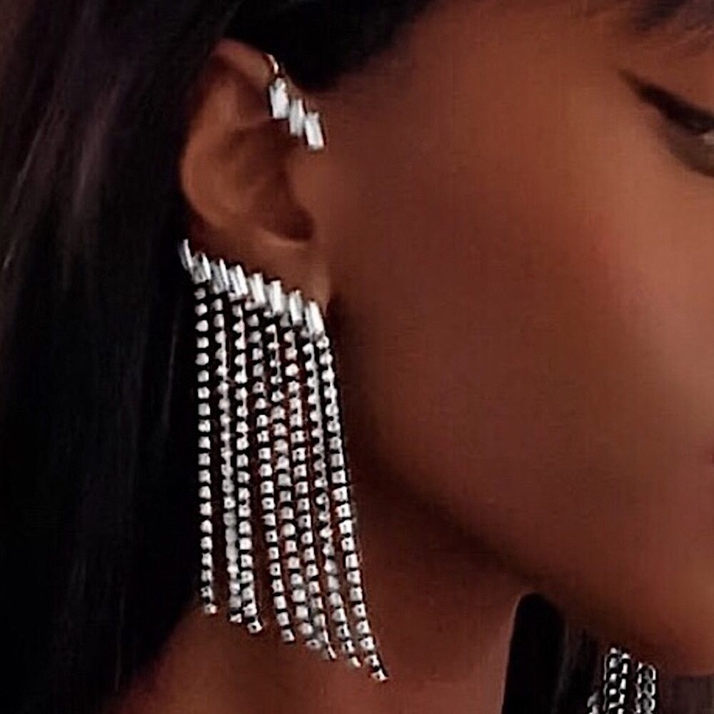 ⚜️𝟯𝟬%𝗢𝗙𝗙 𝗯𝘂𝗻𝗱𝗹𝗲𝘀 𝟯+⚜️ NEW Rhinestone Crawler Drop Earrings